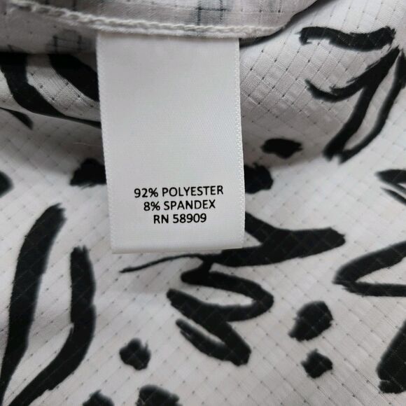 ROWM Button Down Shirt Mens XXL White Gray Black Floral Breathable - Picture 9 of 9